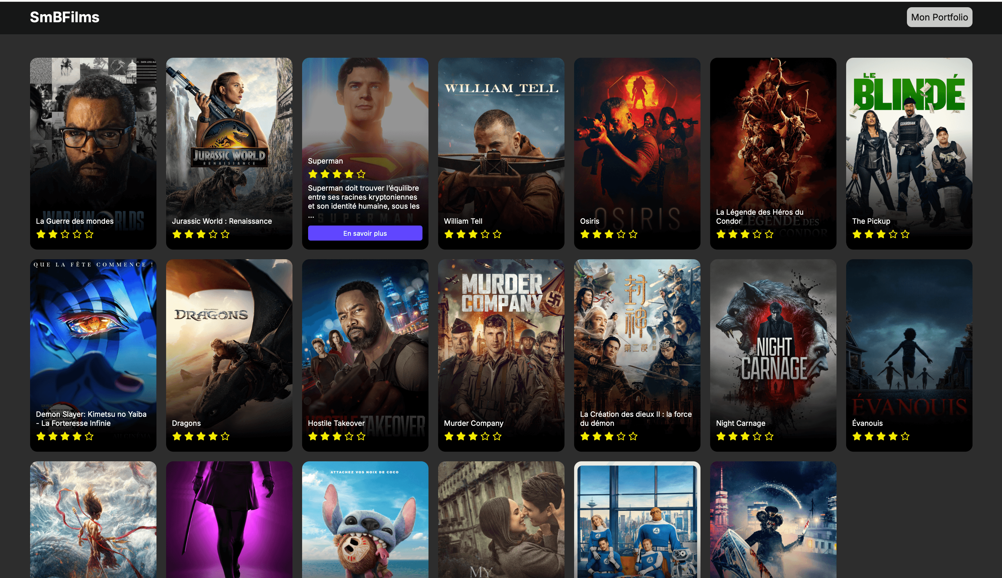Projet 2 : Film-Plateforme-Design
