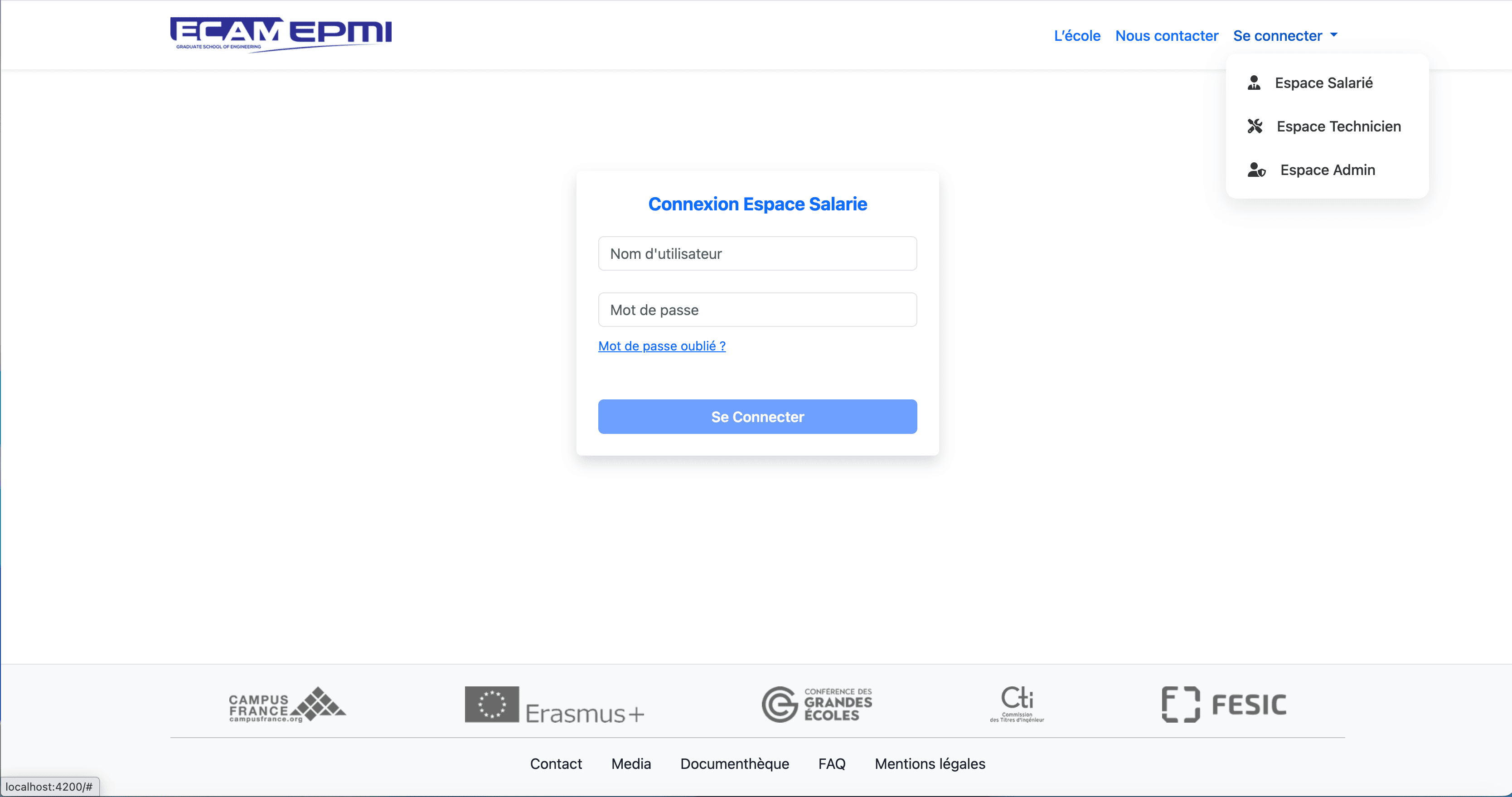 Application de gestion d’incidents — ECAM-EPMI