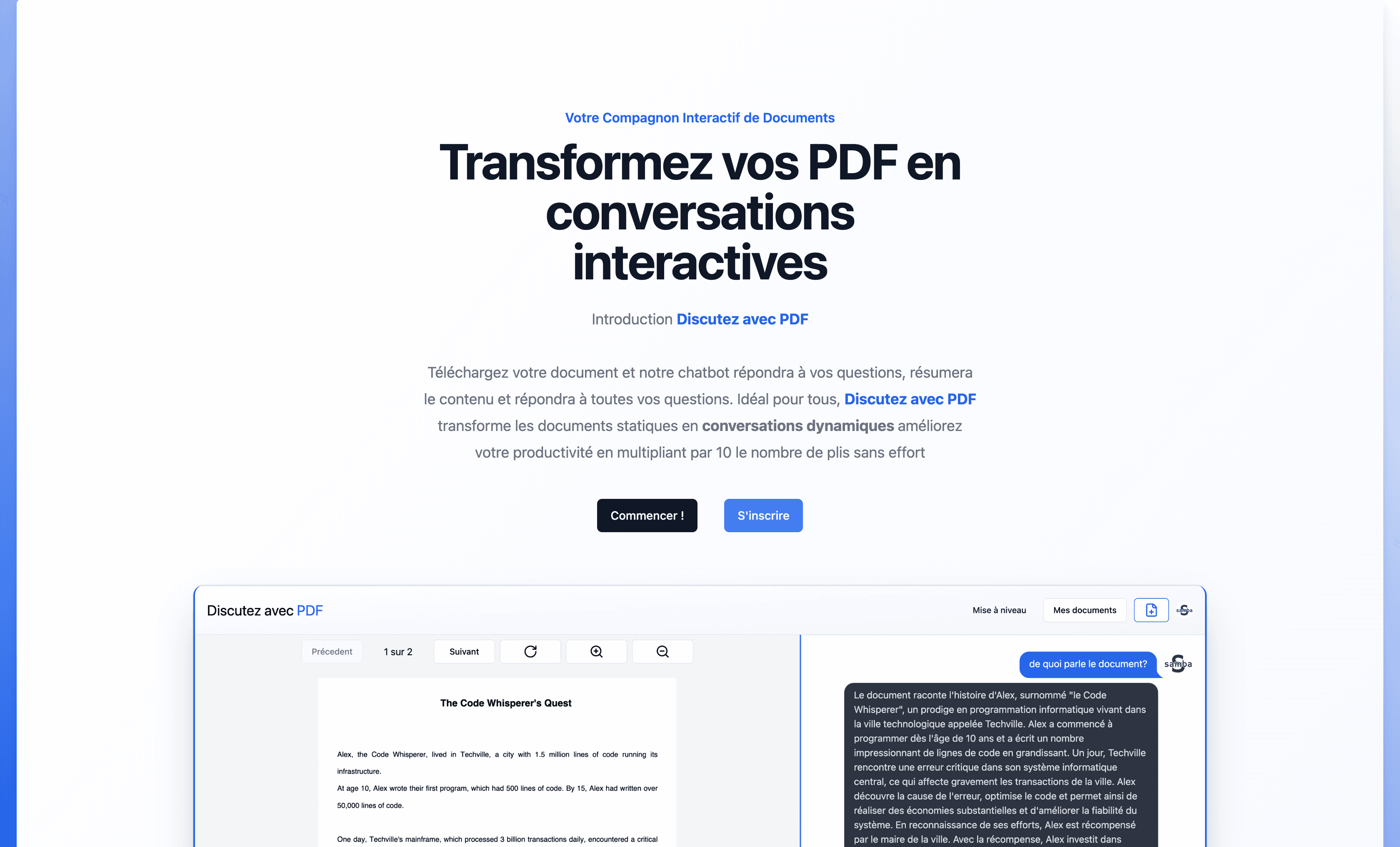 Projet 1 : Discutez-Avec-Pdf-App